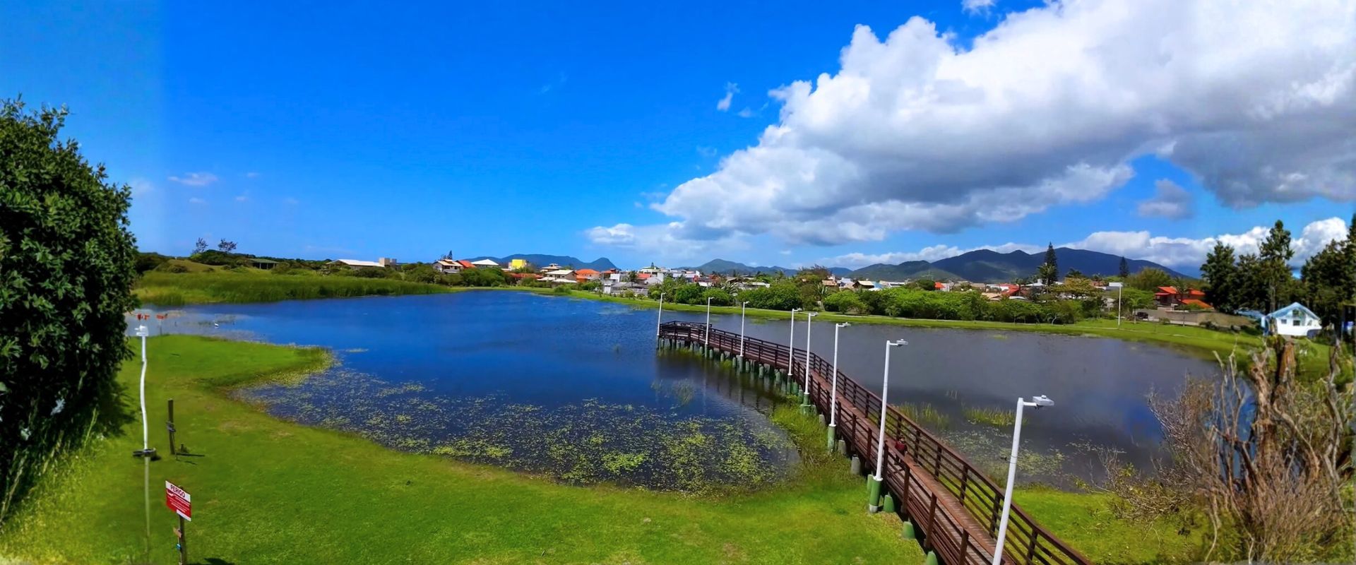 Imagem aerea da lagoa da chica